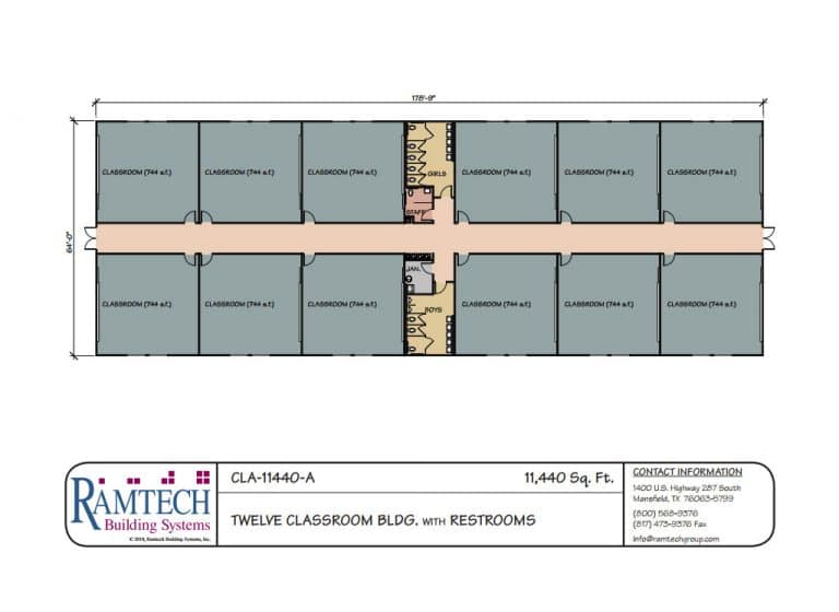 Ramtech Relocatable And Permanent Modular Building Floor Plans