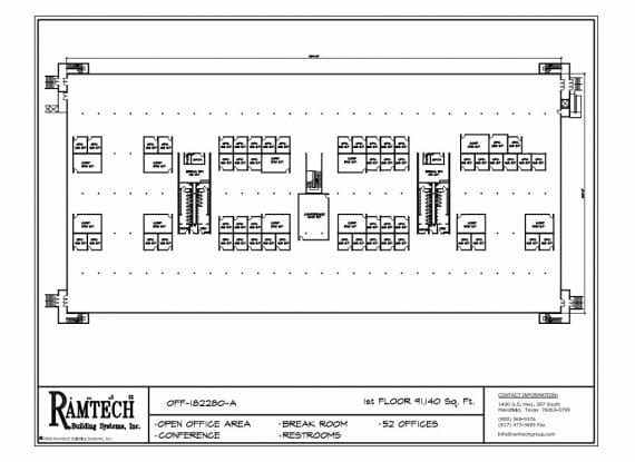 business office, business conference floor plan