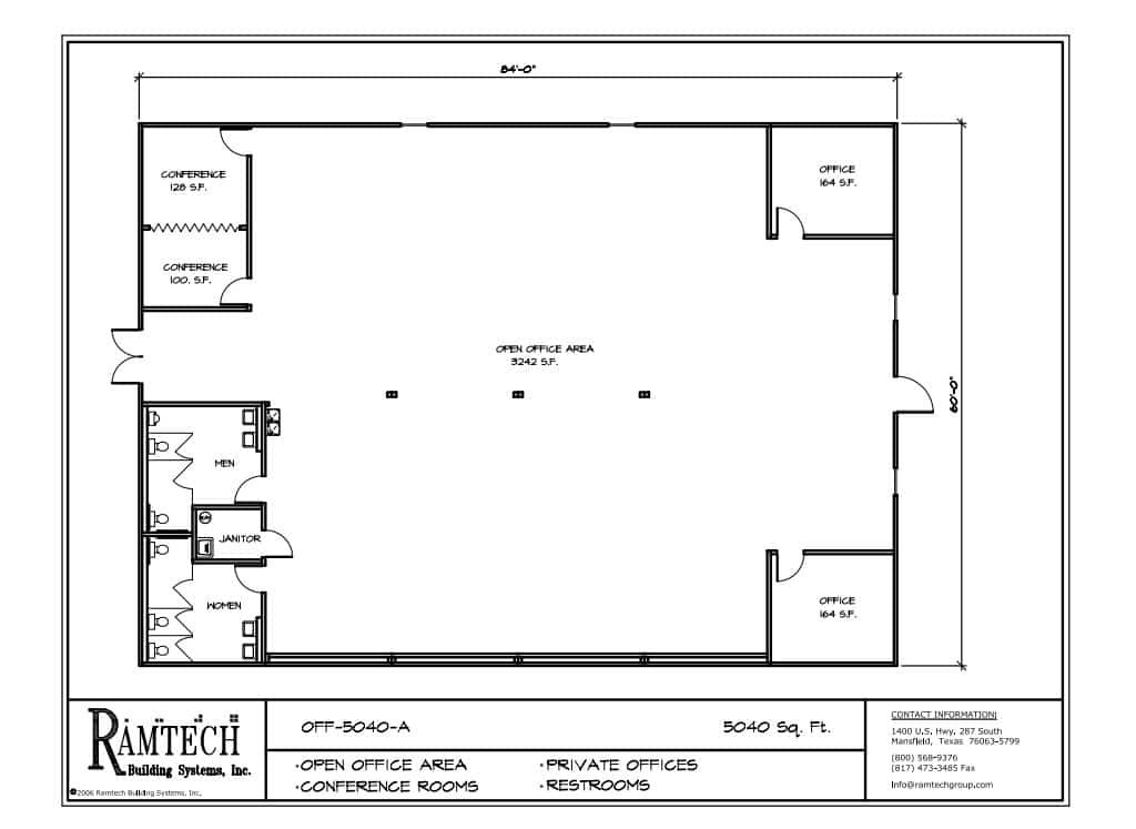 business office area, business conference room floor plan