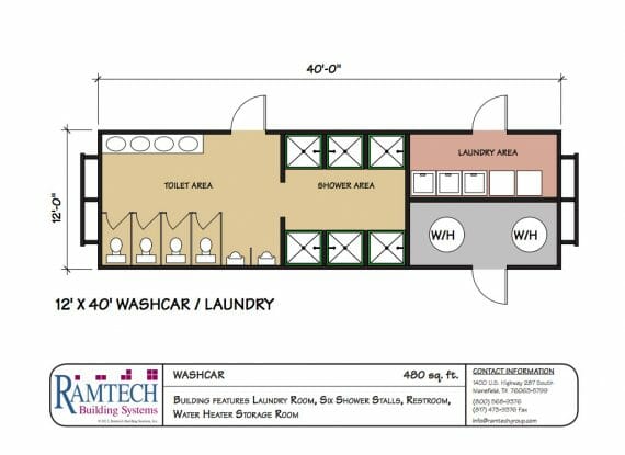 washcar floor plan