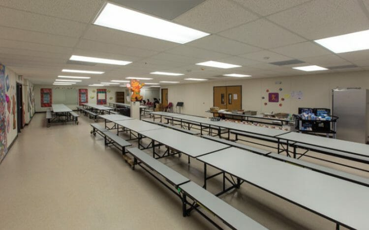 relocatable modular building Deweyville ISD cafeteria