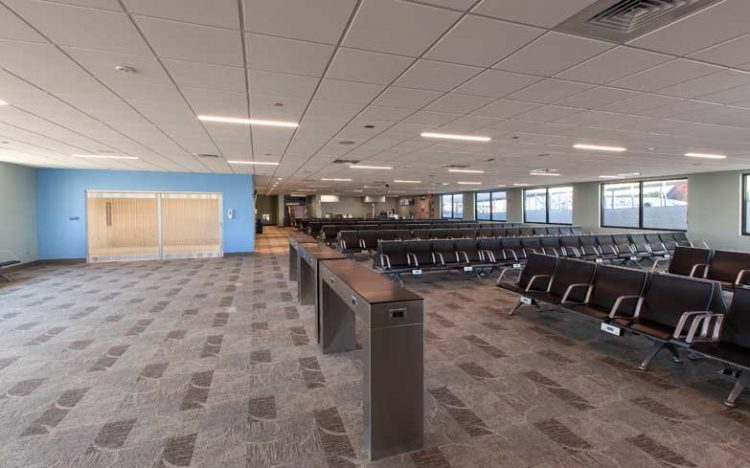 Northwest Florida Beaches Airport Concourse interior